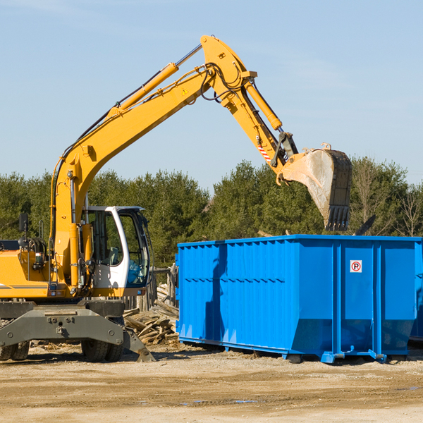 what size residential dumpster rentals are available in Brutus